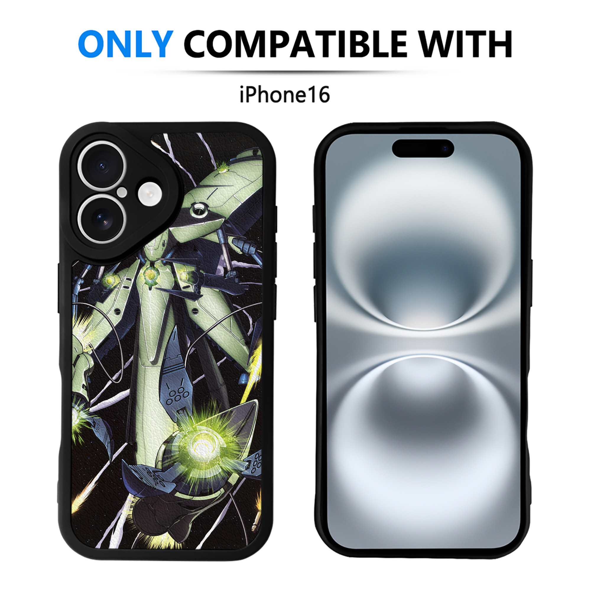 （画像用） 機動戦士ガンダム Mobile Suit Gundam 【iPhone 16シリーズ対応】シリコンスマホケース（レザー調） 材質：シリコン
